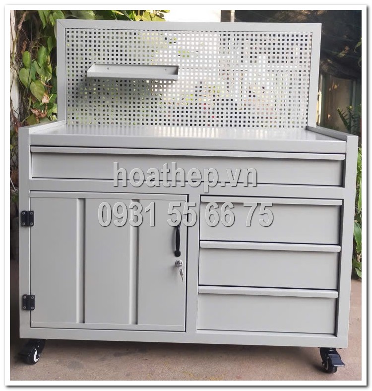 Tủ đồ nghề 5 ngăn kéo gắn bảng treo